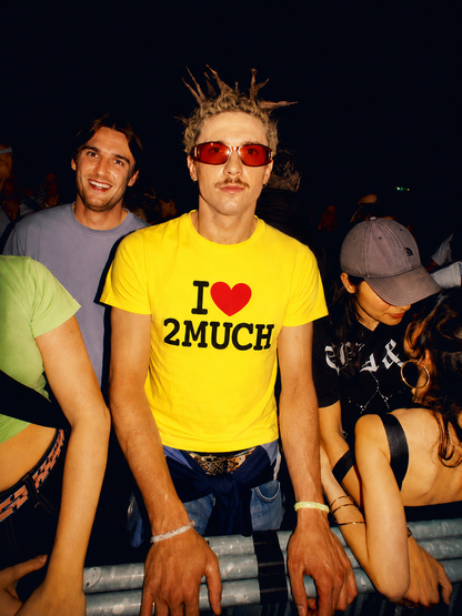 T-shirt I Love 2much Yellow | Merch Officiel