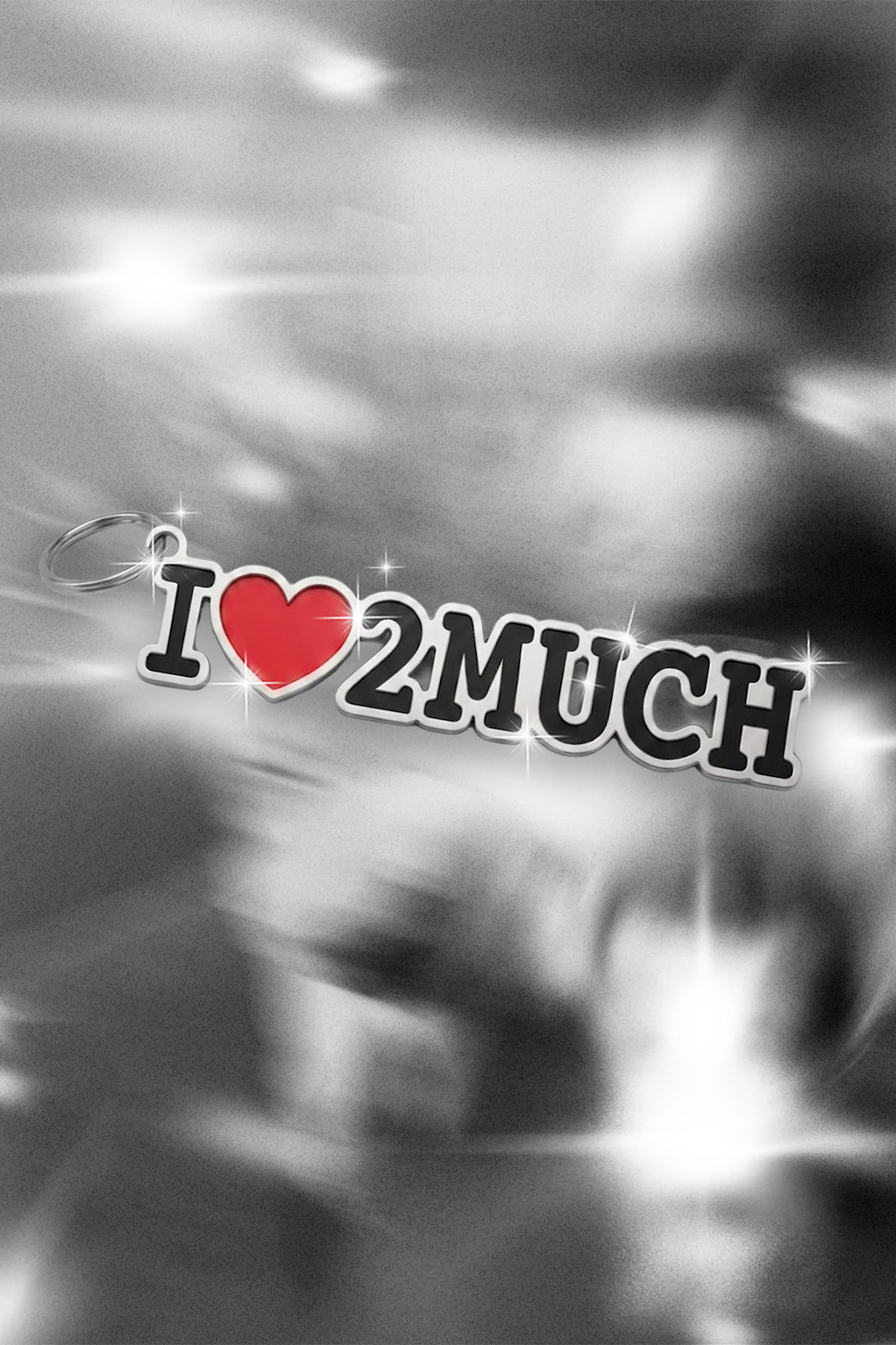 I Love 2much Keychain | Tech Collector Accessory
