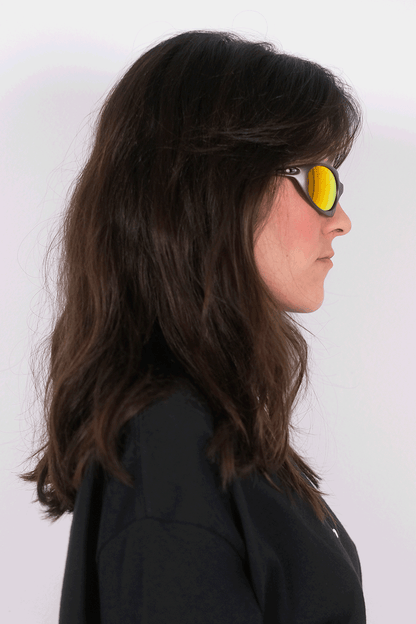 Lunettes de Vitesse Grey & Orange 2much | Accessoire Soirée Techno