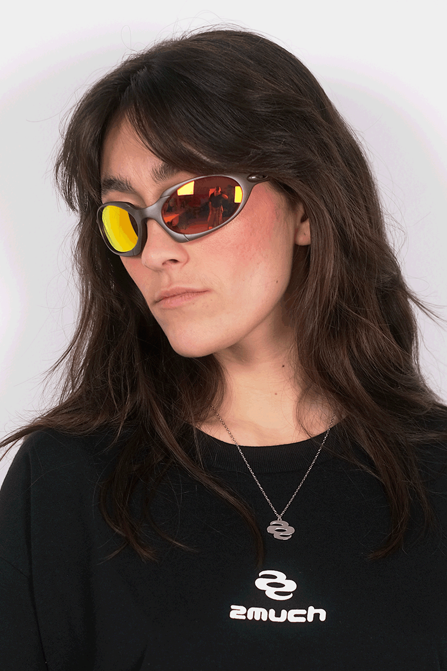 Lunettes de Vitesse Grey & Orange 2much | Accessoire Soirée Techno