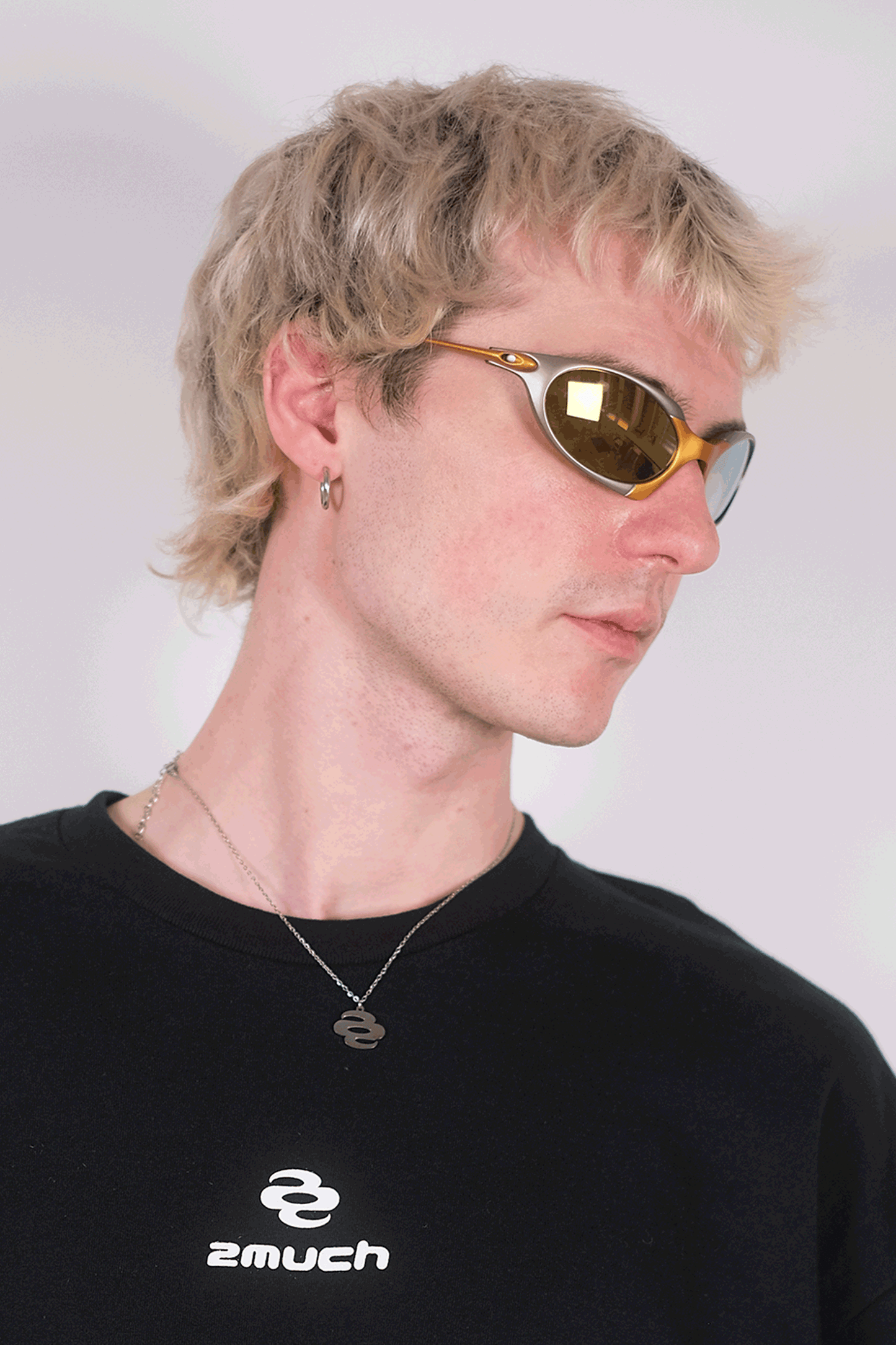 Lunettes de Vitesse Grey & Yellow 2much  | Accessoire Soirée Techno