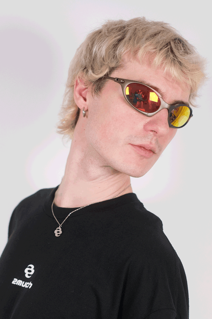 Lunettes de Vitesse Grey & Orange 2much | Accessoire Soirée Techno