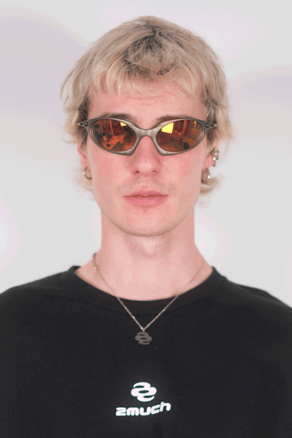 Lunettes de Vitesse Grey & Orange 2much | Accessoire Soirée Techno