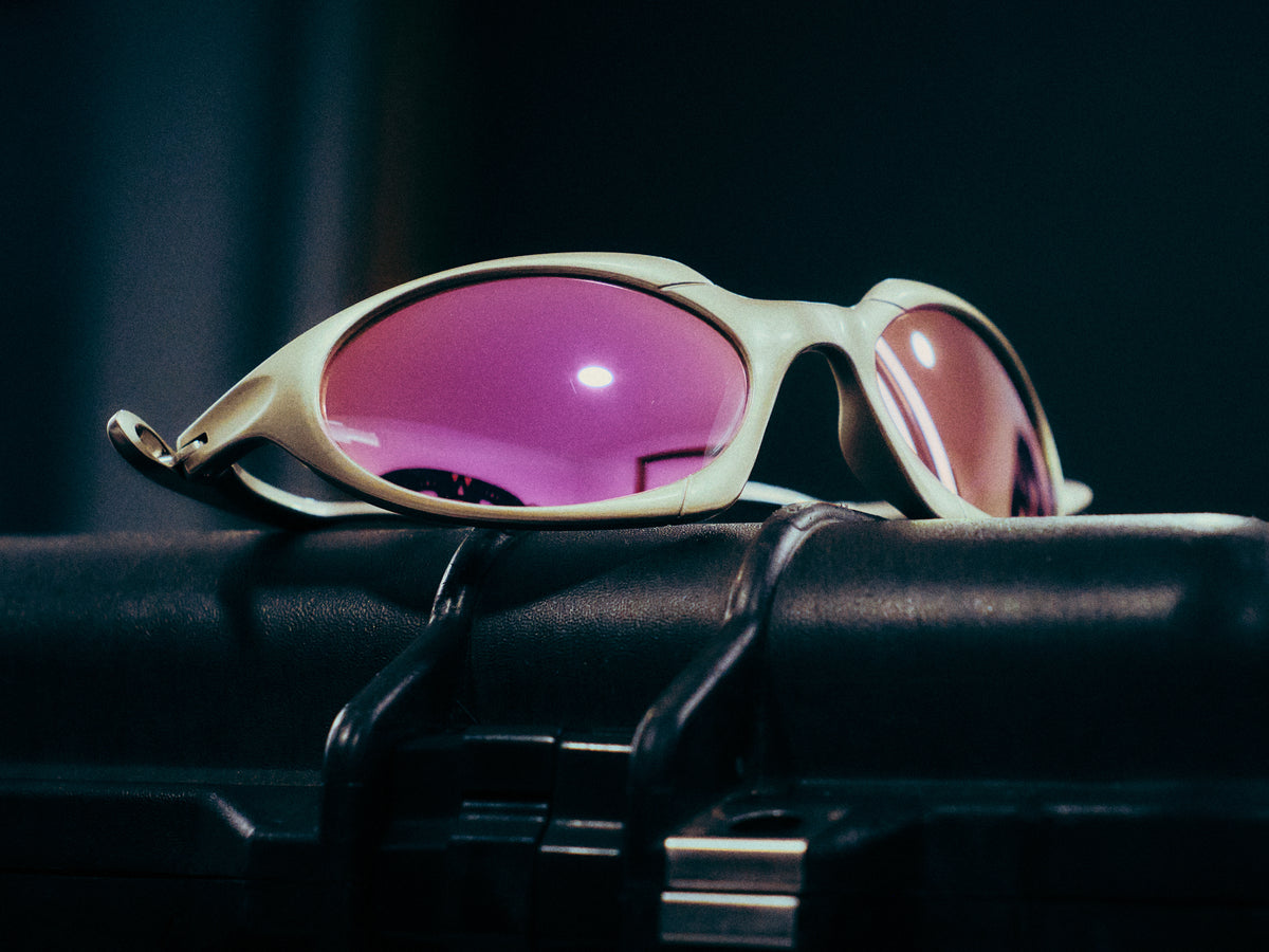Lunettes de vitesse Pink & Grey - Accessoires de soirée techno